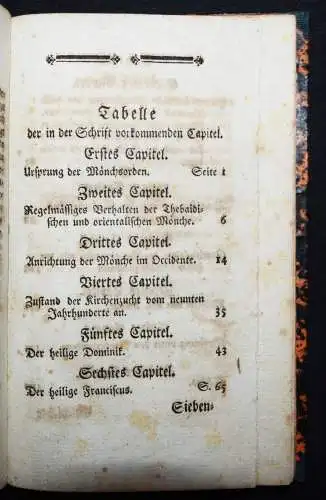 Alembert, Geschichte der Bettelmönche - 1769 ORDEN FRANZISKANER