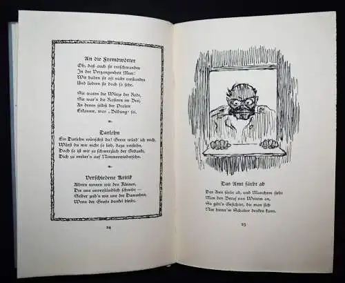 Ledig, Mücken und Tücken.  Zeichnungen Arpad Schmidhammer 1918  NUMMERIERT