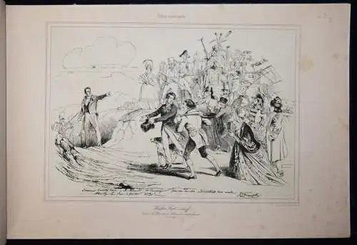 Henrichs, Album cosmopolite, ou choix des collections 1837 CARICATURES KARIKATUR