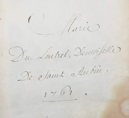 MAGNIFIQUE RELIURE MAROCAINE de la BIBLIOTHEQUE de Ludwig XV. - 1739 !