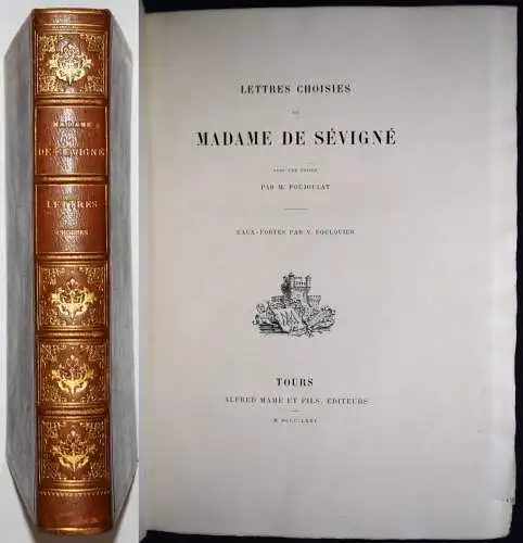 Sevigne, Lettres choisies - 1871 -  M. (Baptistin) Poujoulat NUMMERIERT 1/10