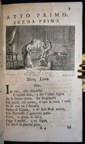 Guarini, Battista. Il Pastor Fido - 1748 BAROCKLITERATUR BAROCK