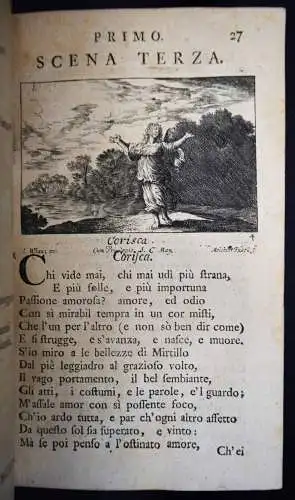 Guarini, Battista. Il Pastor Fido - 1748 BAROCKLITERATUR BAROCK