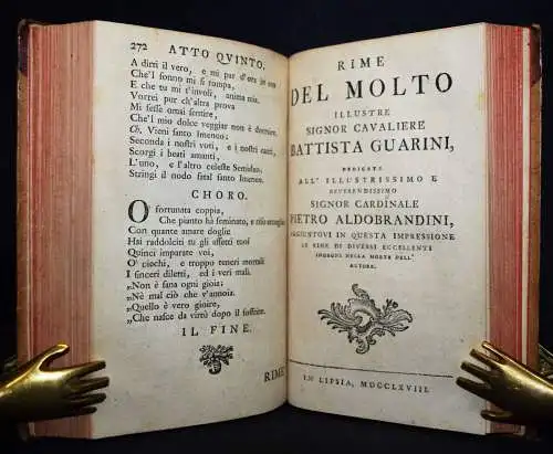 Guarini, Battista. Il Pastor Fido - 1748 BAROCKLITERATUR BAROCK