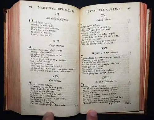 Guarini, Battista. Il Pastor Fido - 1748 BAROCKLITERATUR BAROCK