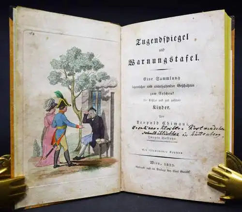 Chimani, Tugendspiegel und Warnungstafel 1829 BIEDERMEIER-KINDERBUCH ÖSTERREICH