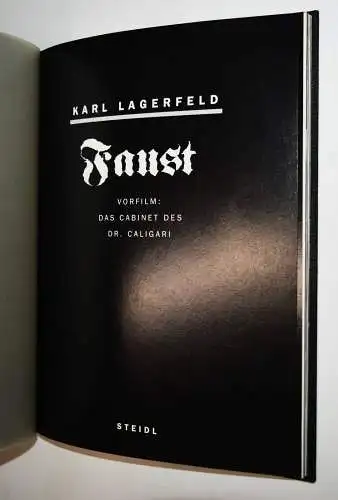 Lagerfeld, Karl. Faust. Steidl 1995 - POP-KULTUR