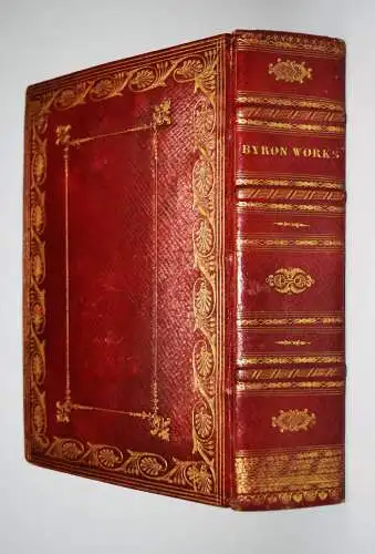BIEDERMEIER-PRACHTEINBAND  um 1840. - Byron, Complete works. Galignani 1831