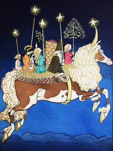 Signiert von Dehmel - Buntscheck - Vorzugsausgabe 1904 - Kreidolf - Freyhold