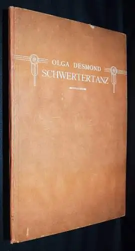 Widmungsexemplar - Desmond - Schwertertanz -  1908 - Orig.-Porträtphotographie