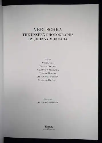 Moncada, Johnny – Monfreda, Veruschka - 2014 FOLIO ERSTE AUSGABE MODE