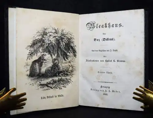 Dickens, Bleakhouse - 1852 ERSTE DEUTSCHE AUSGABE - Hablot K(night) Browne
