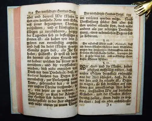 STUDENTICA 1738 EINZIGE AUSGABE - Fitudi, Der verthädigte Hundes-Voigt  - DUELL