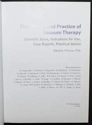 Willy, The theory and practice of vacuum therapy 2006 - VAKUUMTHERAPIE-