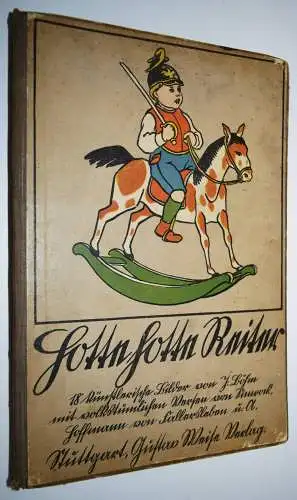 Böhm, Hotte hotte Reiter - 1910 JUGENDSTIL-KLEINKIND-BILDERBUCH REIME