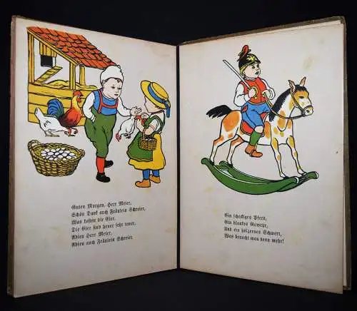 Böhm, Hotte hotte Reiter - 1910 JUGENDSTIL-KLEINKIND-BILDERBUCH REIME