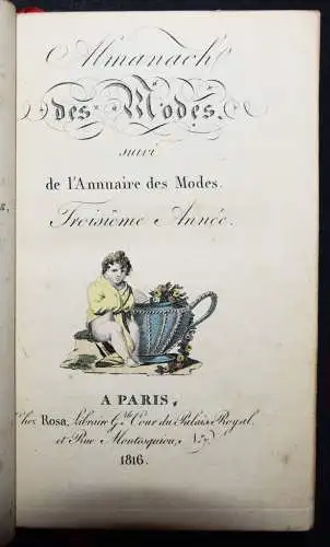 Almanach des modes suivi de l’annuaire des modes - 1816 FASHION MODE