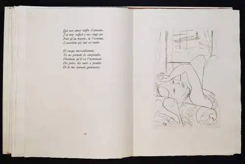 Carco, Francis. La Boheme et mon coeur 1943 SIGNIERT NUM 1/20  RADIERUNG MATISSE