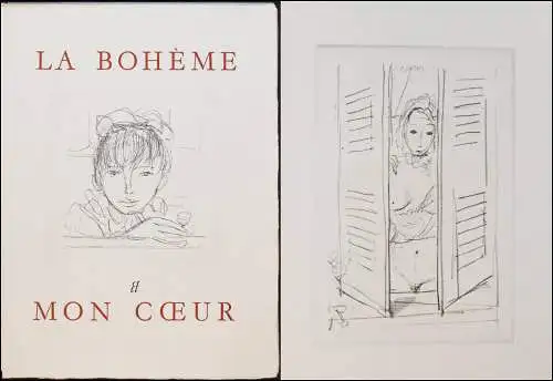 Carco, Francis. La Boheme et mon coeur 1943 SIGNIERT NUM 1/20  RADIERUNG MATISSE