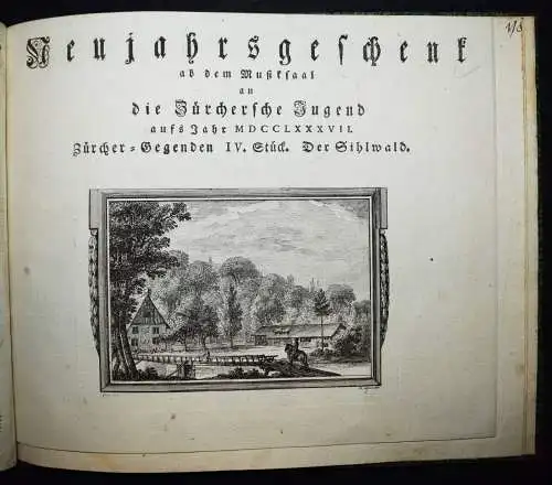 Sammlung mit 72 Neujahrsblättern der Züricher Musik-Gesellschaften BAROCK-MUSIK