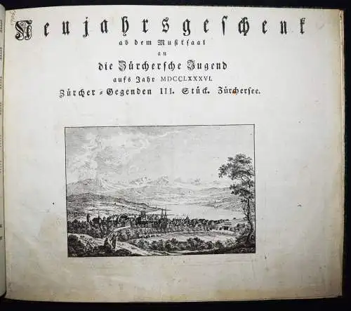 Sammlung mit 72 Neujahrsblättern der Züricher Musik-Gesellschaften BAROCK-MUSIK