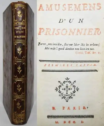 Amusemens d’un prisonnier - 1750 EROTICA EROTIK EROTISME LIEBESABENTEUER