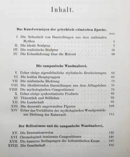 Helbig, Wandgemälde der vom Vesuv verschütteten Städte Campaniens 1868 ERSTE AUS