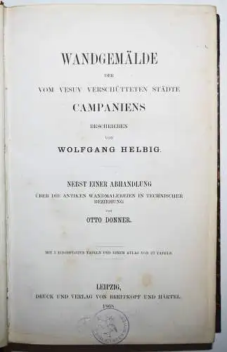 Helbig, Wandgemälde der vom Vesuv verschütteten Städte Campaniens 1868 ERSTE AUS