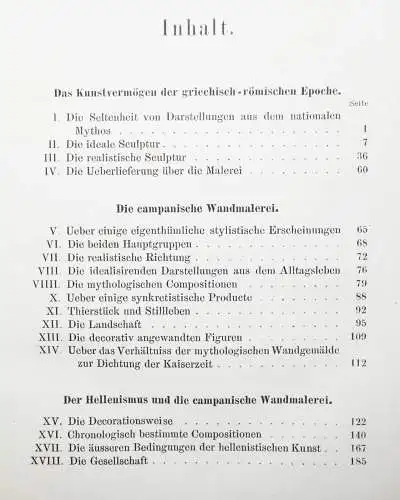 Helbig, Wandgemälde der vom Vesuv verschütteten Städte Campaniens 1868 ERSTE AUS