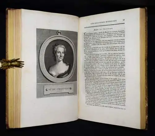 100 GROSSFORMATIGE KUPFERSTICH-PORTRAITS 1788 - Leroy, Les illustres modernes.