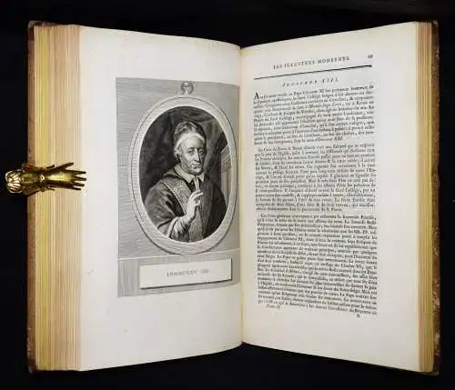 100 GROSSFORMATIGE KUPFERSTICH-PORTRAITS 1788 - Leroy, Les illustres modernes.