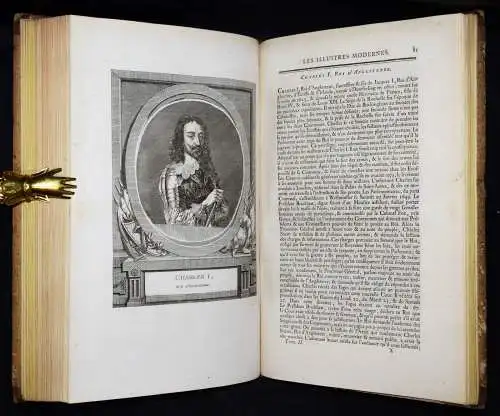 100 GROSSFORMATIGE KUPFERSTICH-PORTRAITS 1788 - Leroy, Les illustres modernes.