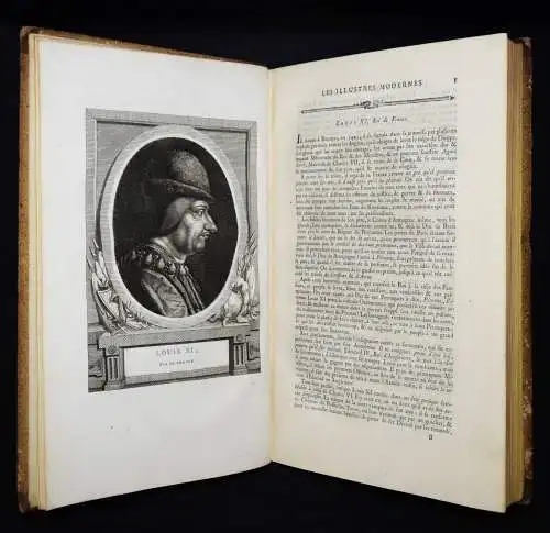 100 GROSSFORMATIGE KUPFERSTICH-PORTRAITS 1788 - Leroy, Les illustres modernes.