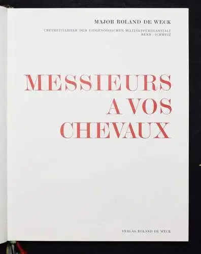 PFERDE - REITSPORT - SIGNIERT - NUMMERIERT - Weck, Messieurs à vos chevaux