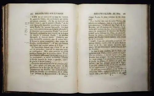 Bonnet, Recherches sur l’usage des feuilles dans les plantes 1754 BOTANIK