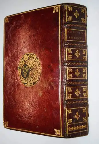 PRACHTVOLLER BAROCK-EINBAND 1729 Bibliothek MARIA KAROLINA LESZCZYNSKA