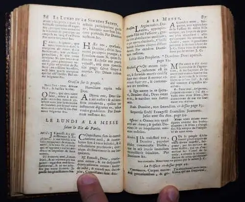 PRACHTVOLLER BAROCK-EINBAND 1729 Bibliothek MARIA KAROLINA LESZCZYNSKA