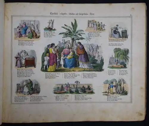 Bilderschatz aus dem Kinder- und Familienleben. BIEDERMEIER KINDERBUCH 1844