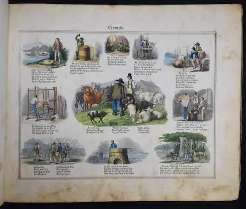 Bilderschatz aus dem Kinder- und Familienleben. BIEDERMEIER KINDERBUCH 1844