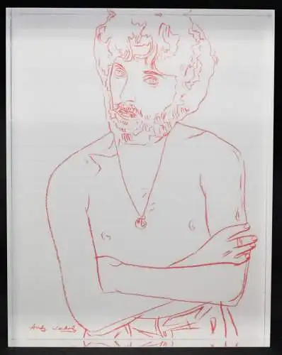 Warhol, Andy. Portrait von Andre Heller SIGNIERT NUMMERIERT 1/100