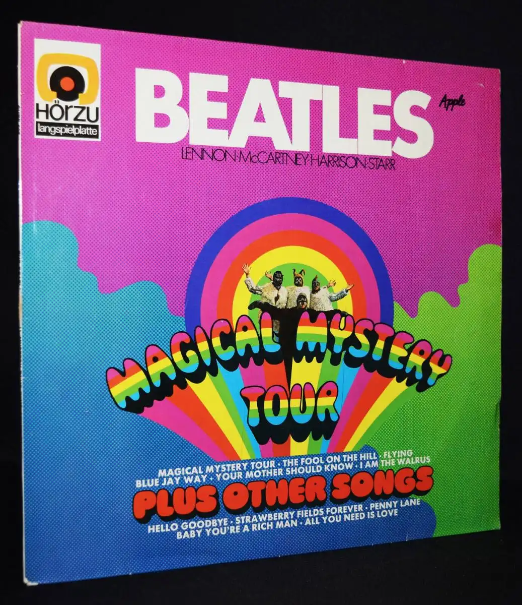 Edelmann, Heinz. Die Beatles in Yellow Submarine 84 X 59 cm PLAKAT + Vinyl LP 4