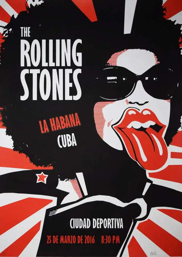 Plakat, The Rolling Stones, La Habana I - 2016 (WOMEN) - NUMMERIERT 1/50 RARE ! 0