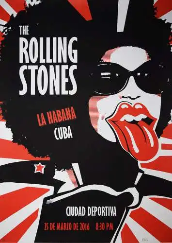 Plakat, The Rolling Stones, La Habana I - 2016 (WOMEN) - NUMMERIERT 1/50 RARE !