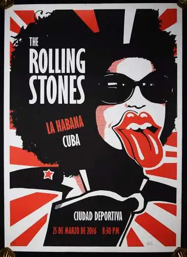 Plakat, The Rolling Stones, La Habana I - 2016 (WOMEN) - NUMMERIERT 1/50 RARE !