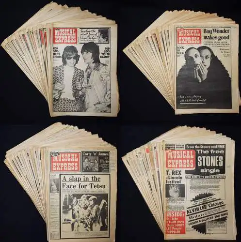 Smith, New Musical Express. 68 Hefte 1972-1975 ZEITSCHRIFT MAGAZINE POP-ROCK