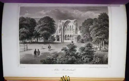 Horn. Der Rhein. Wiesbaden - 1875 - 36 STAHLSTICH-ANSICHTEN - PFALZ SAGEN