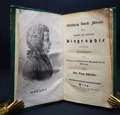 Schlosser, Wolfgang Amadeus Mozart - 1828 SELTENE ERSTE AUSGABE - BIOGRAPHIE
