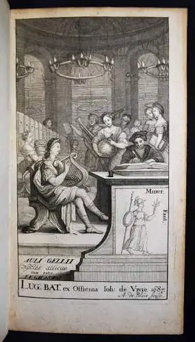 Gellius, Aulus. Noctes Atticae - 1687 RELIURE Derôme - BIBLIOTHEK HENRY HOUSSAYE