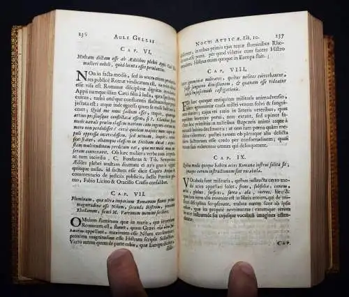 Gellius, Aulus. Noctes Atticae - 1687 RELIURE Derôme - BIBLIOTHEK HENRY HOUSSAYE