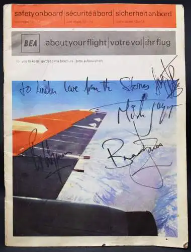 Rolling Stones – FRÜHE AUTOGRAPHEN Eigenhändige Widmung und Signaturen - 1965